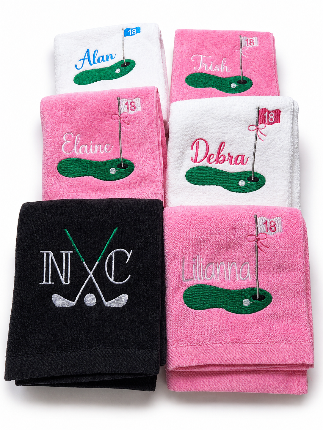 Tri-Fold Velour Golf Towels